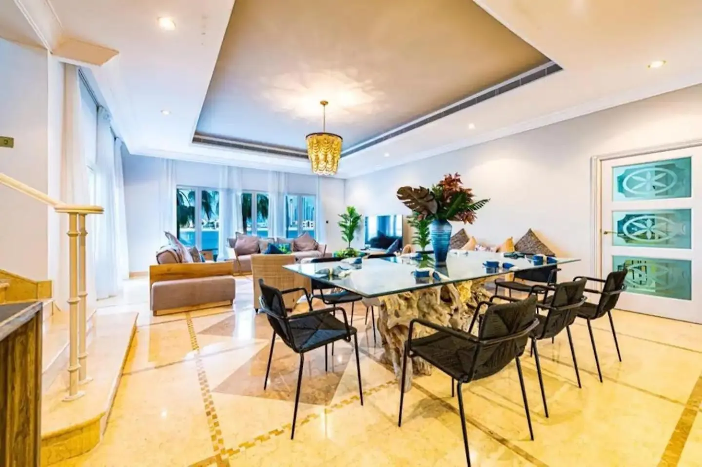 Contemporary Spanish Style Beachfront Villa In Palm Jumeirah Dubai